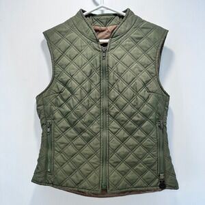 Pikeur Quilted Equestrian Vest‎ Women's Size 12 Full Zip Pockets *note